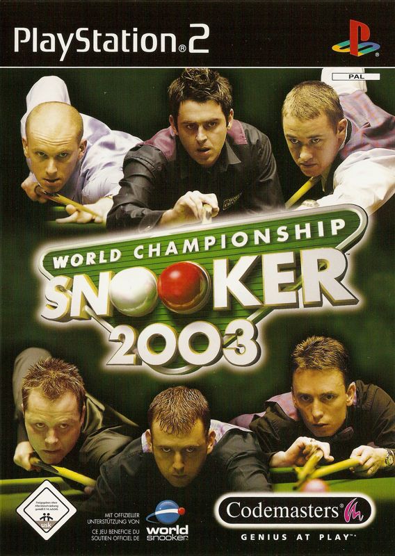 World Championship Snooker 2003 box art for Xbox
